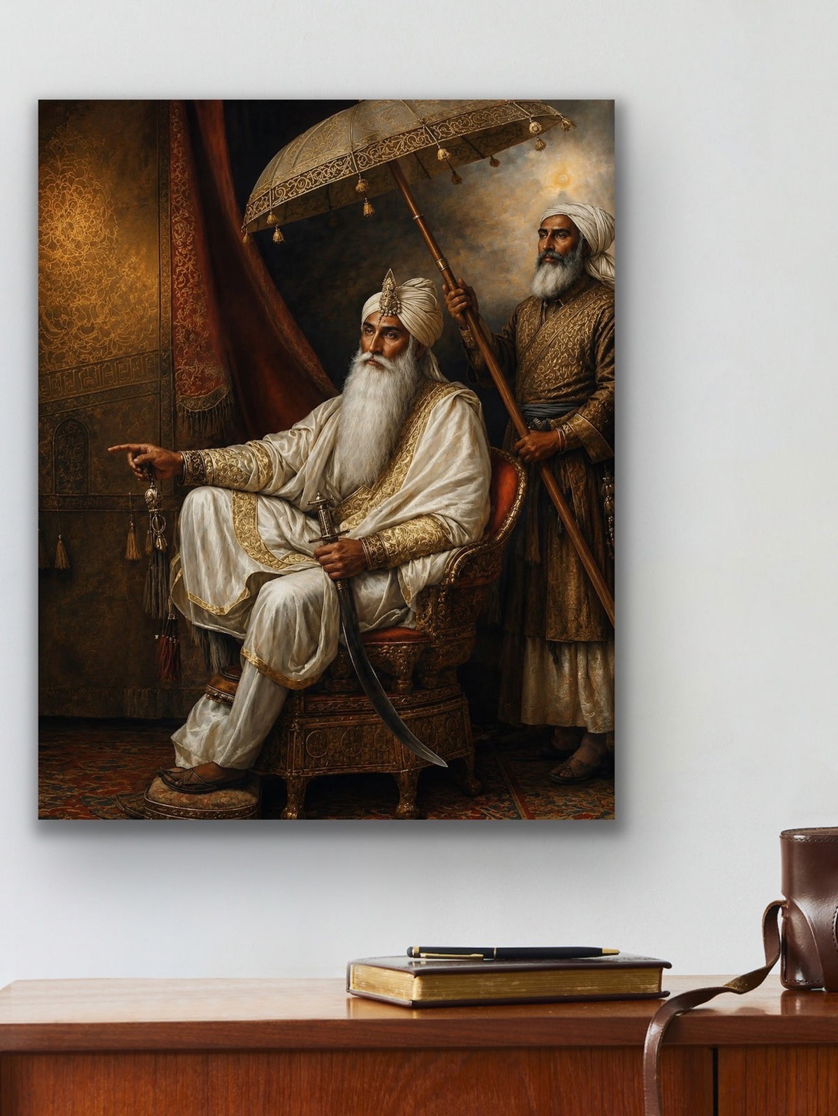 Maharaja Ranjit Singh Ji – Royal Portrait Fine Art Print