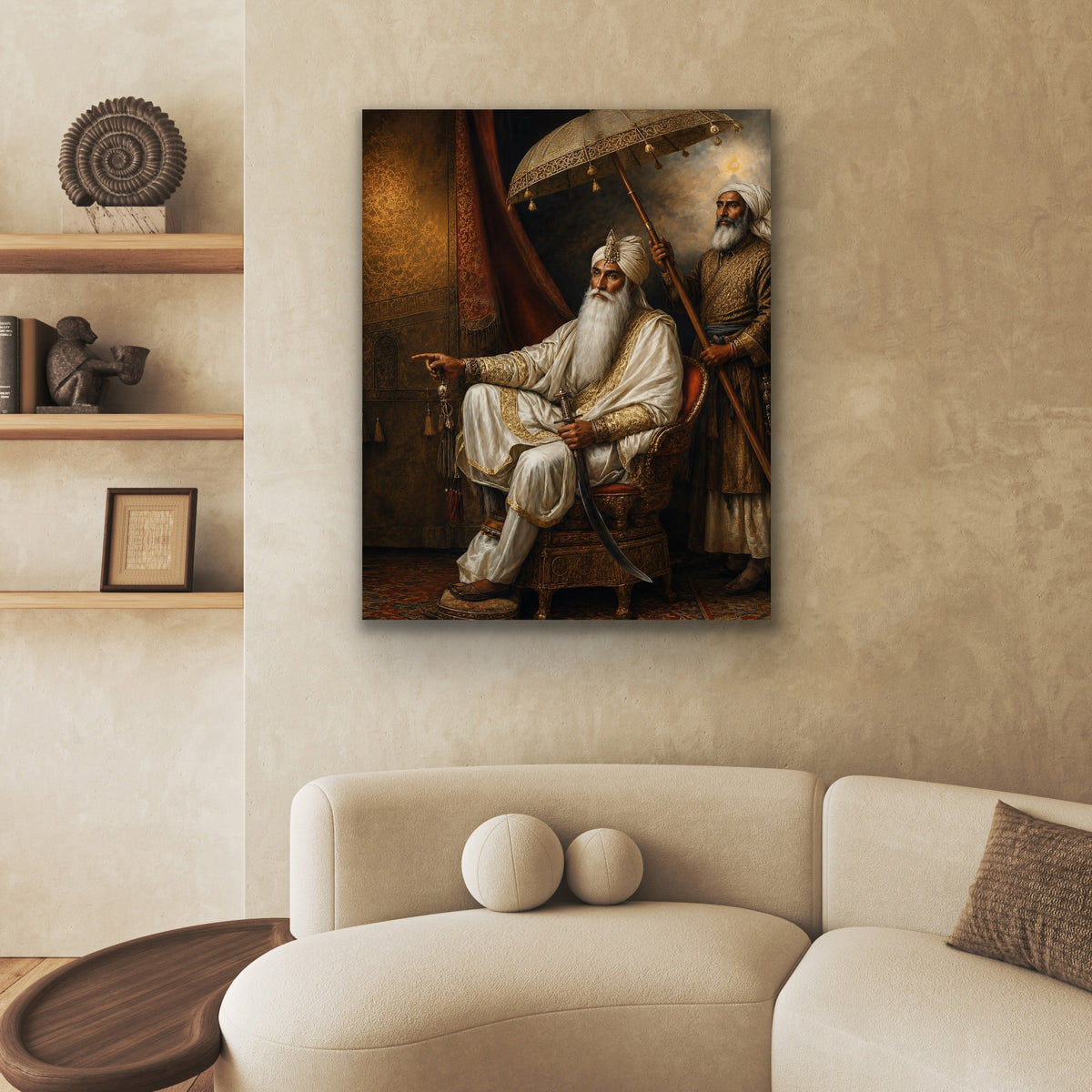 Maharaja Ranjit Singh Ji – Royal Portrait Fine Art Print