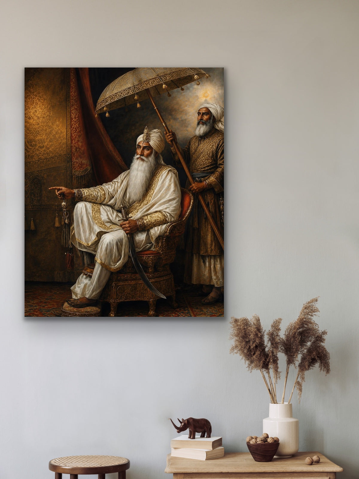 Maharaja Ranjit Singh Ji – Royal Portrait Fine Art Print