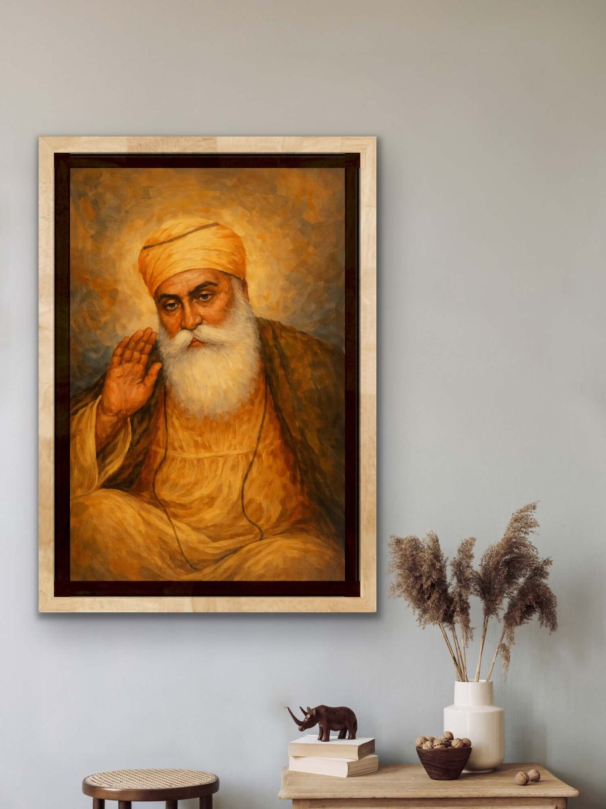 Guru Nanak Dev Ji Art Print| Sikh Spiritual Artwork