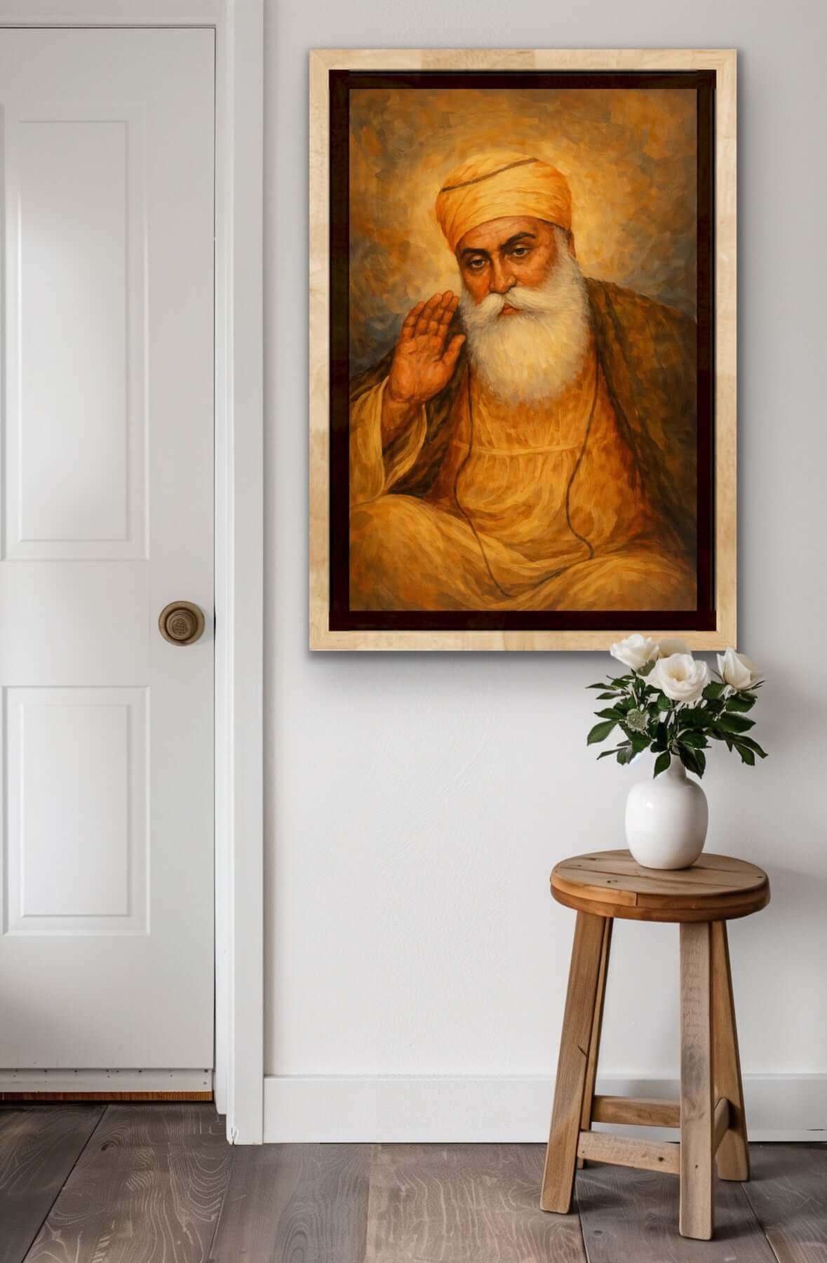 Guru Nanak Dev Ji Art Print| Sikh Spiritual Artwork