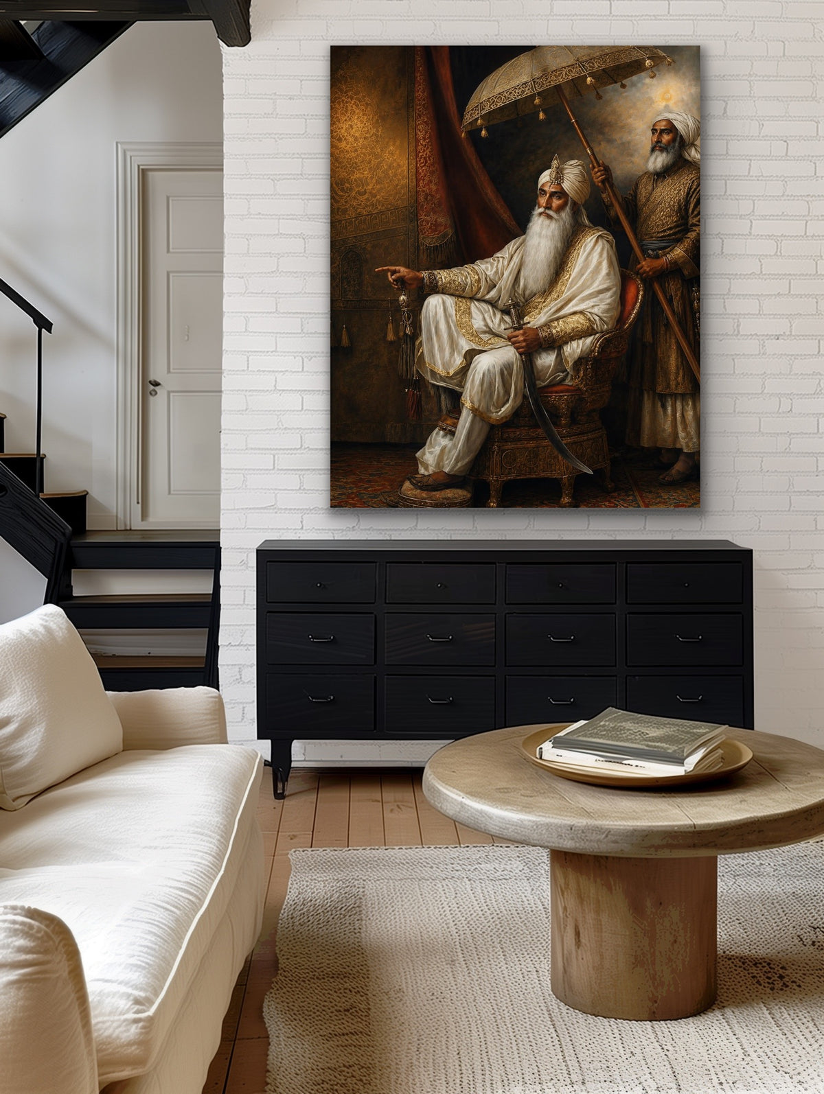 Maharaja Ranjit Singh Ji – Royal Portrait Fine Art Print