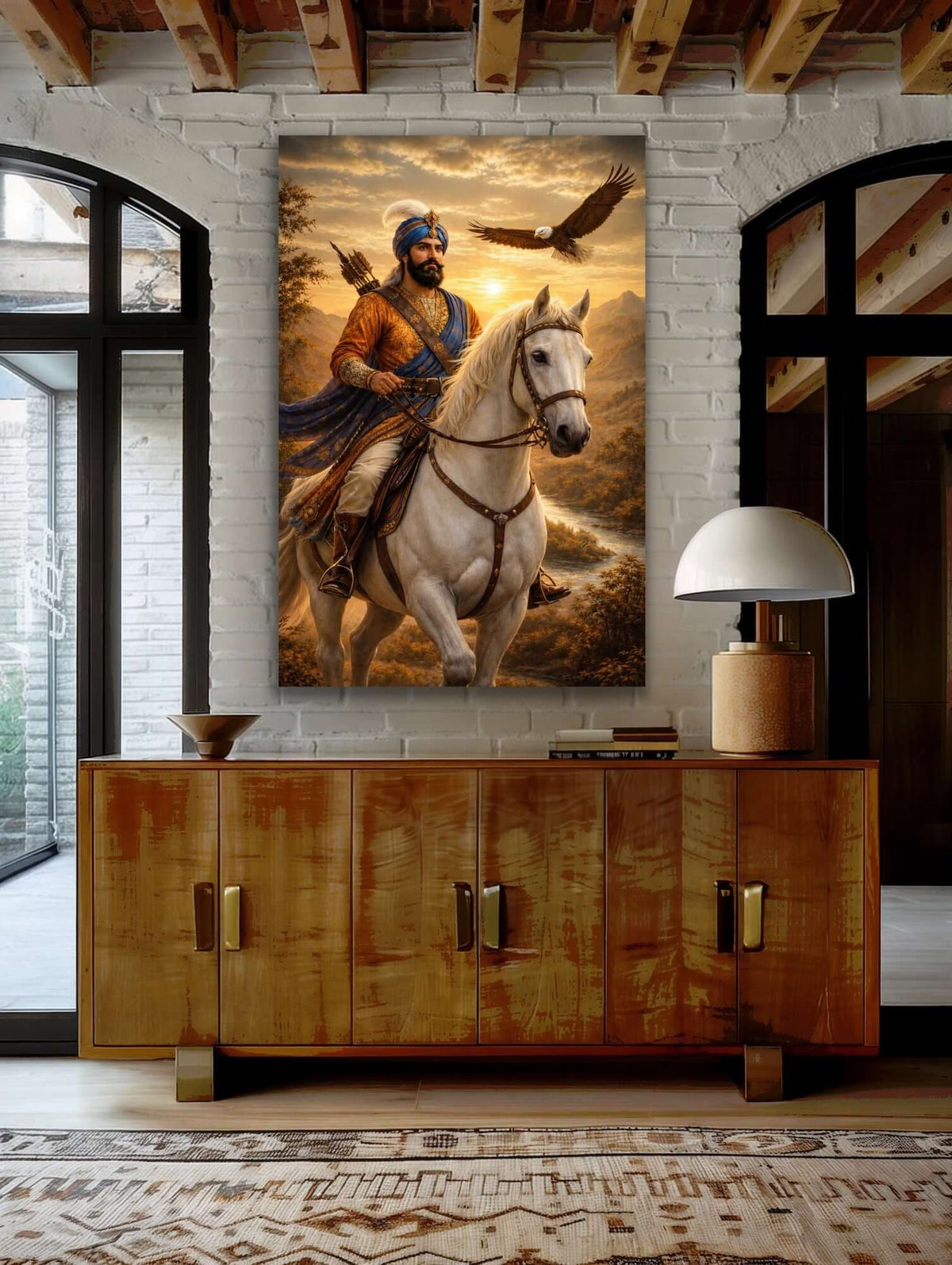 Guru Gobind Singh Ji Art Print – Sikh Warrior Fine Art Print