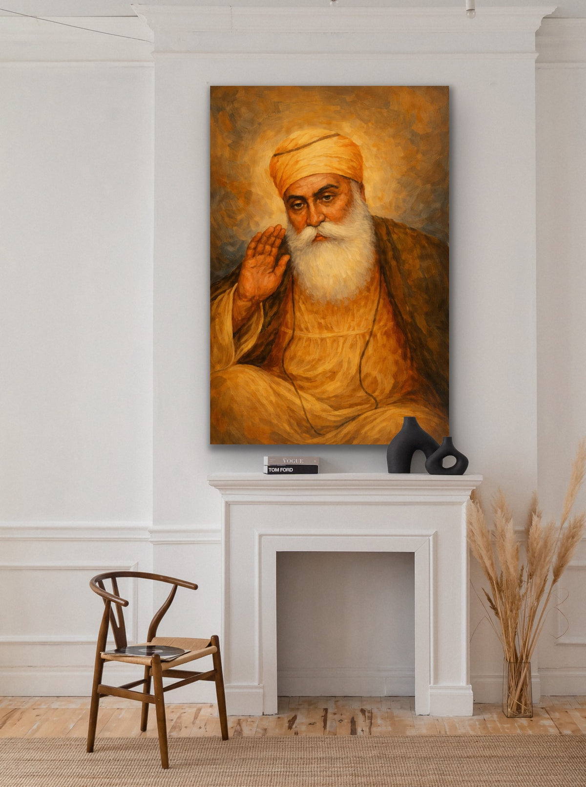Guru Nanak Dev Ji – Fine Art Print | Sikh Spiritual Artwork