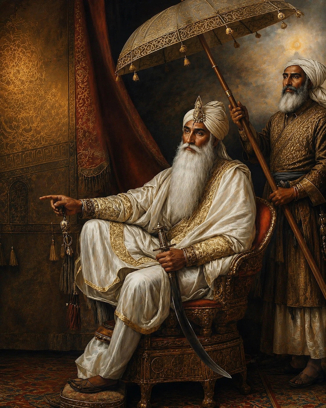 Maharaja Ranjit Singh Ji – Royal Portrait Fine Art Print