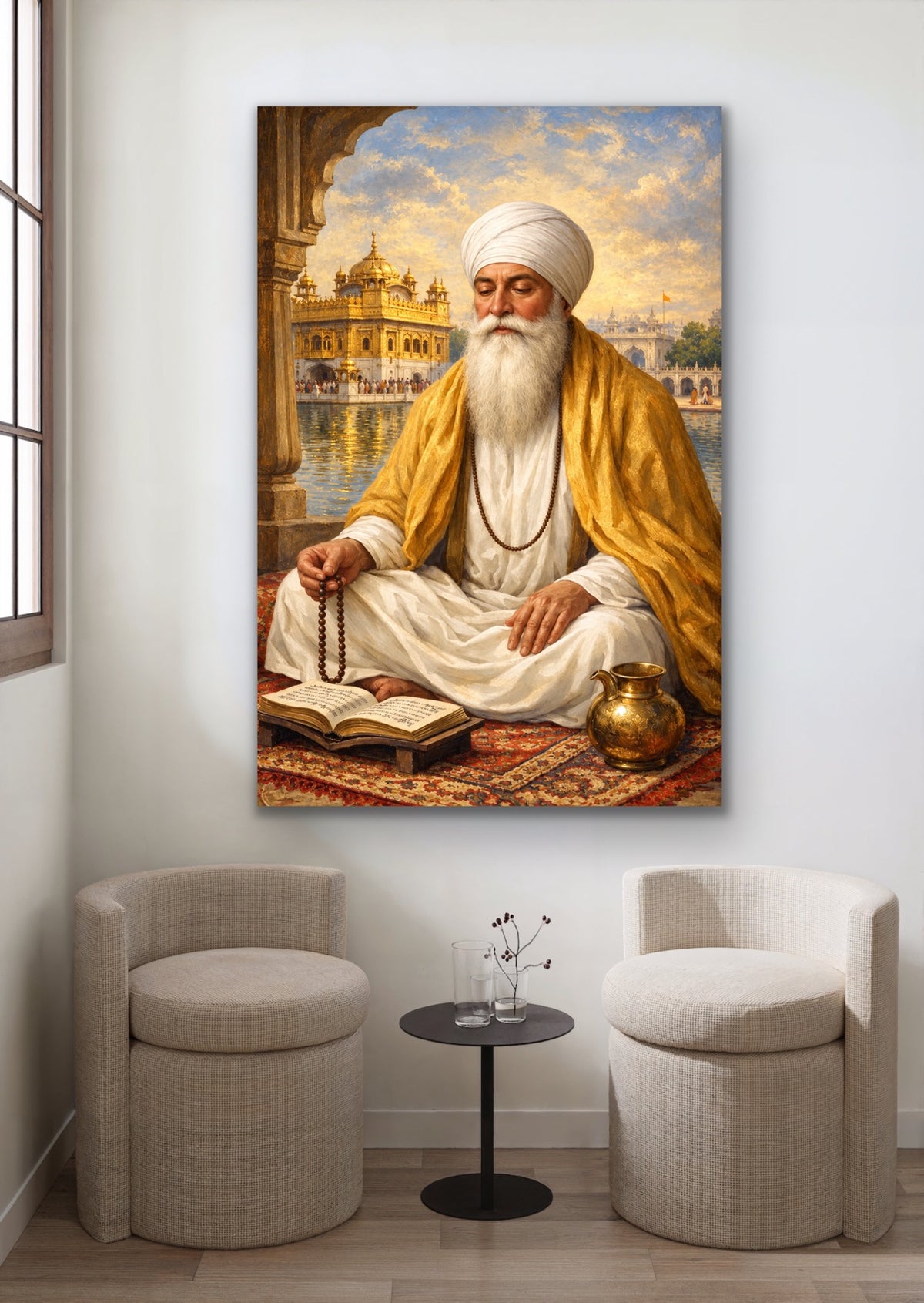 Guru Ram Das Ji – Golden Temple | Fine Art Sikh Spiritual Print
