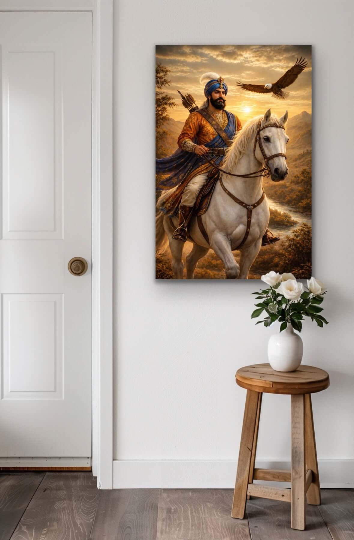 Guru Gobind Singh Ji Art Print – Sikh Warrior Fine Art Print