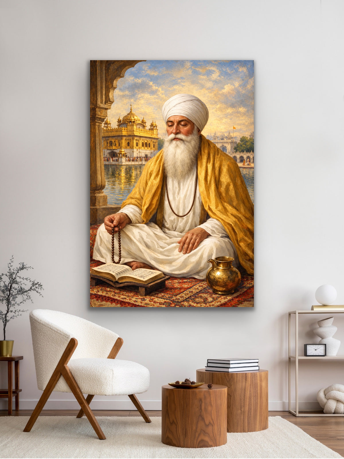 Guru Ram Das Ji – Golden Temple | Fine Art Sikh Spiritual Print