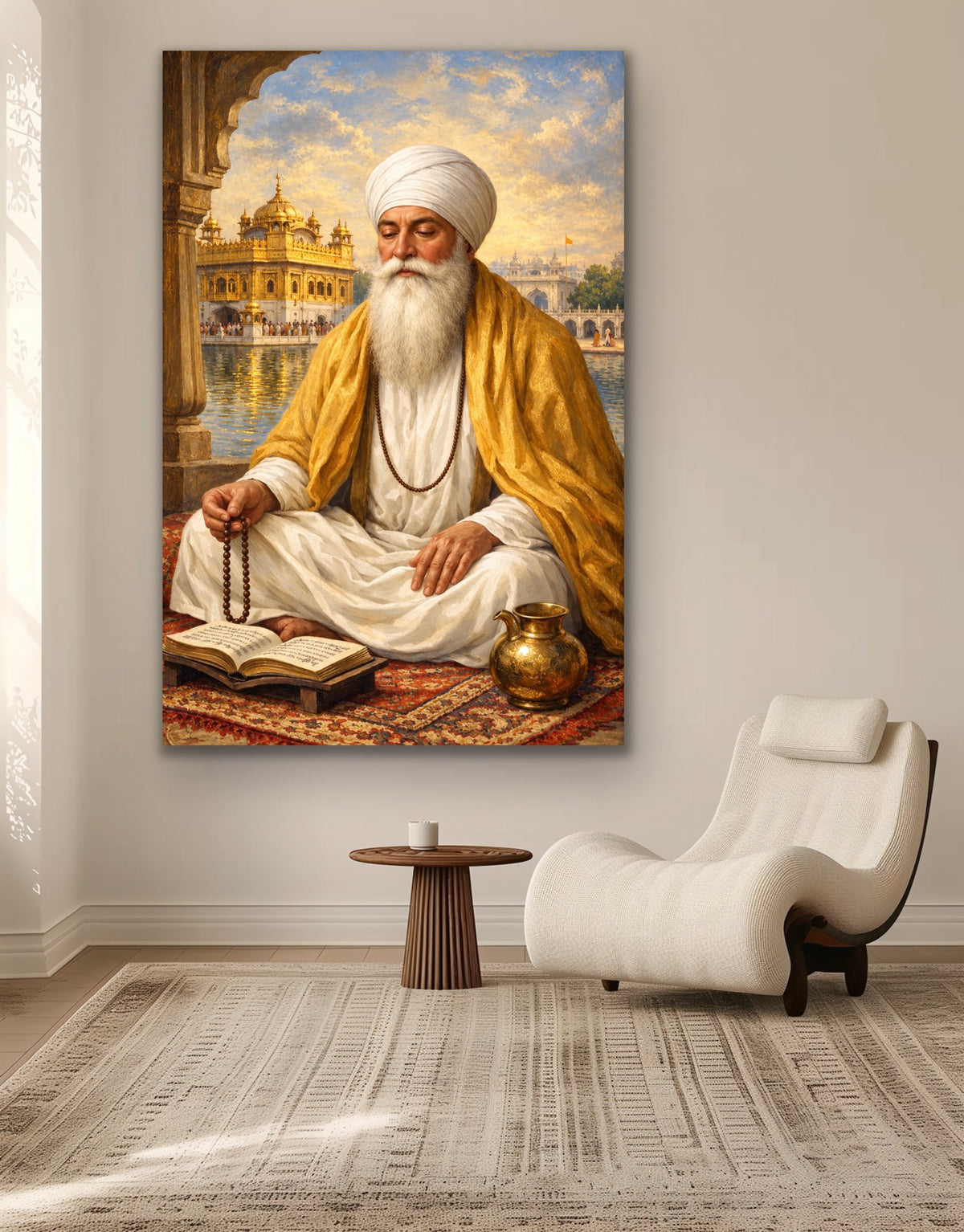 Guru Ram Das Ji – Golden Temple | Fine Art Sikh Spiritual Print