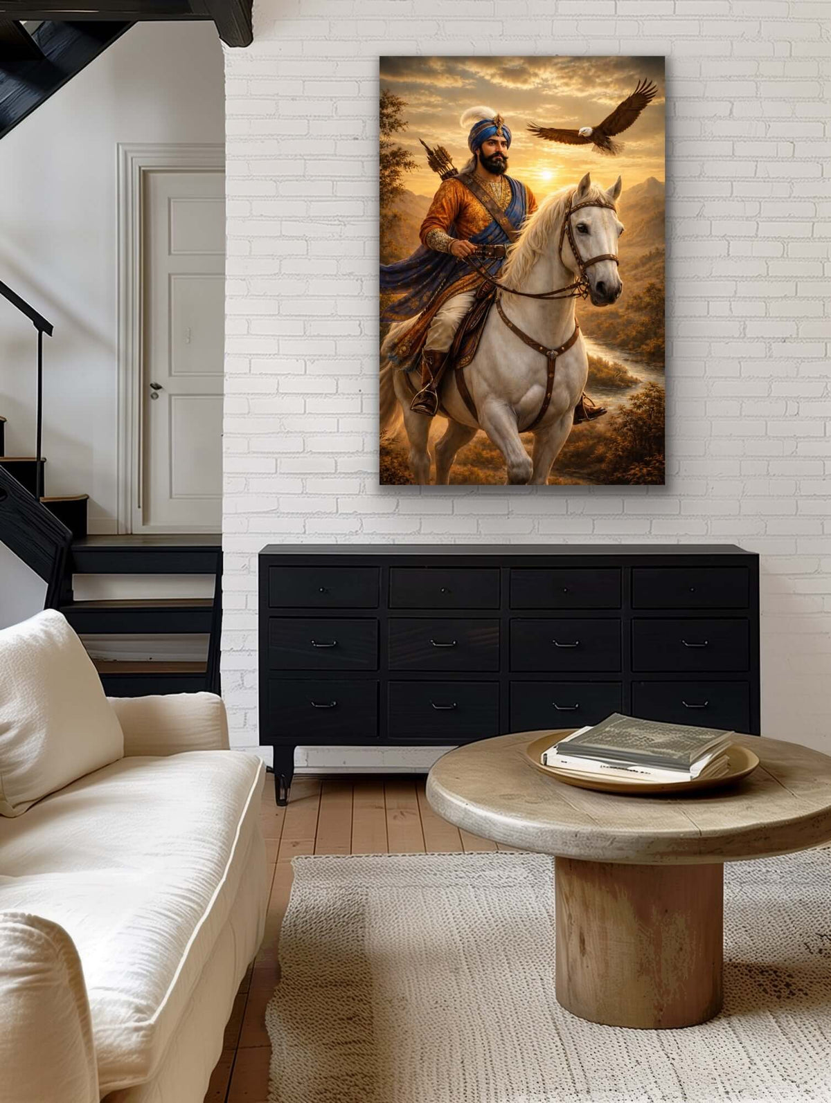 Guru Gobind Singh Ji Art Print – Sikh Warrior Fine Art Print