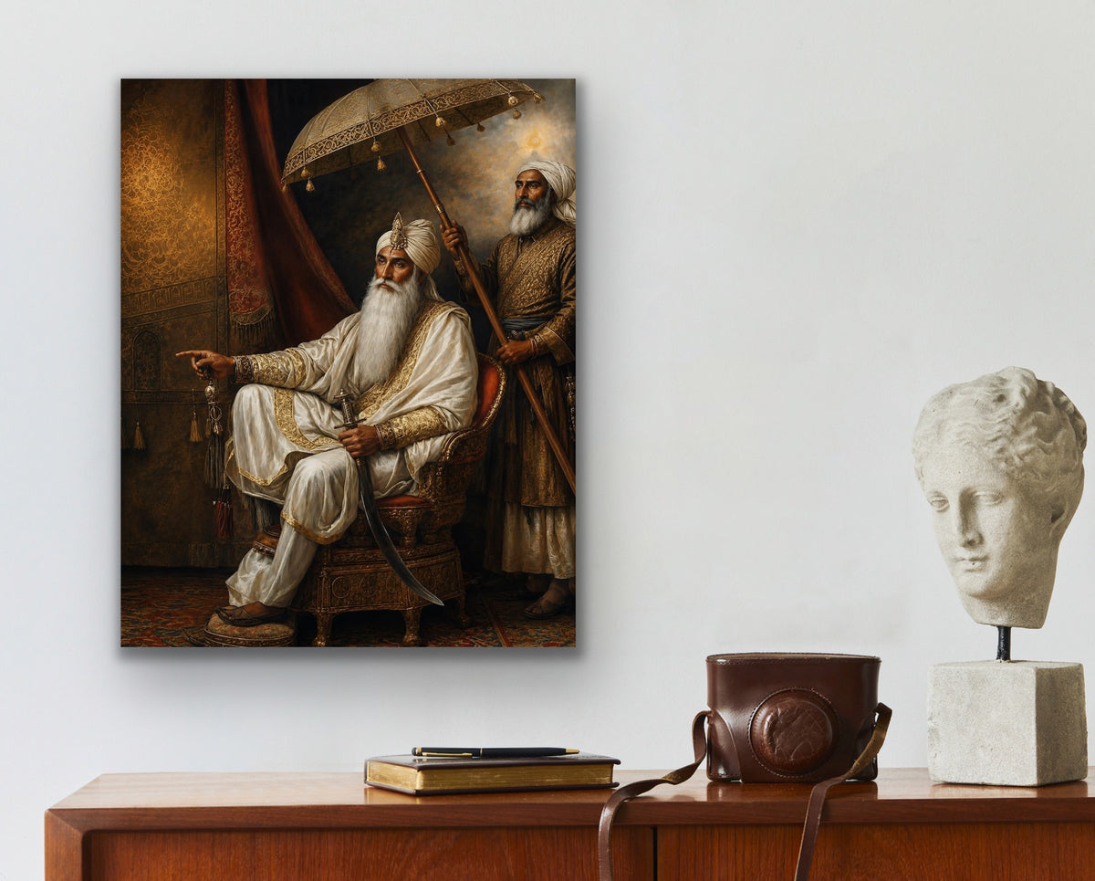 Maharaja Ranjit Singh Ji – Royal Portrait Fine Art Print
